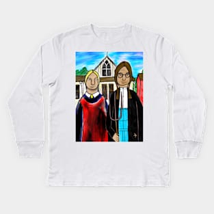 Lesbian Gothic Kids Long Sleeve T-Shirt